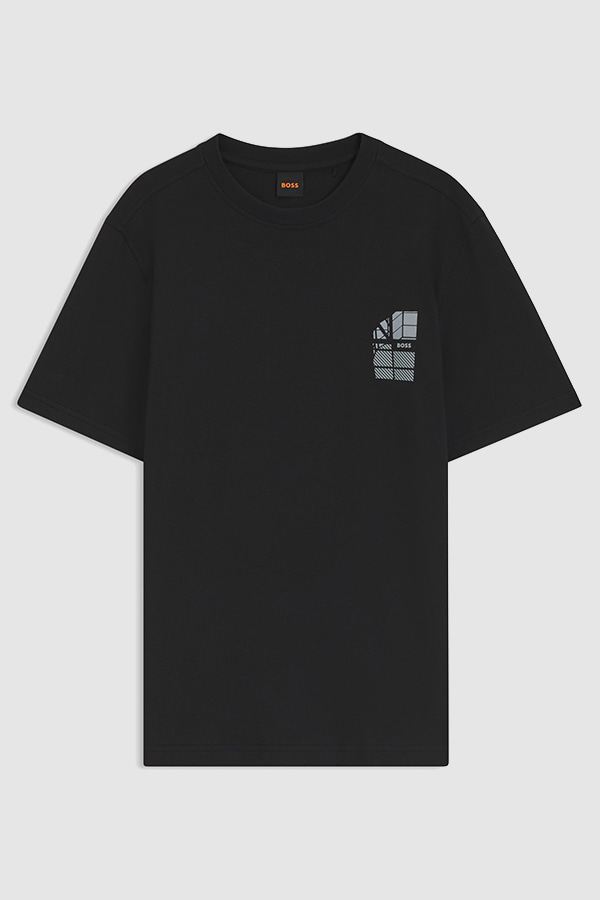 ΜΠΛΟΥΖΑ T-SHIRT BOSS - 001 ΜΑΥΡΟ